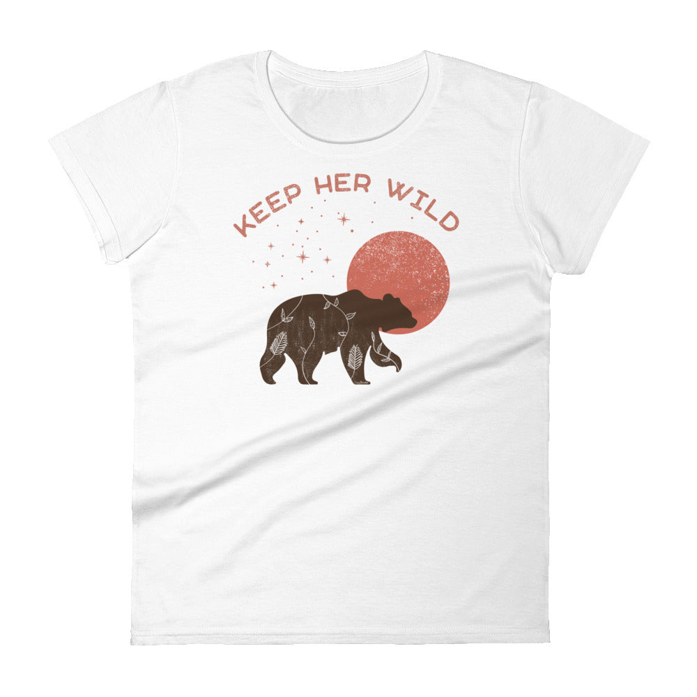 Keep Her Wild Bear - Women's short sleeve t-shirt