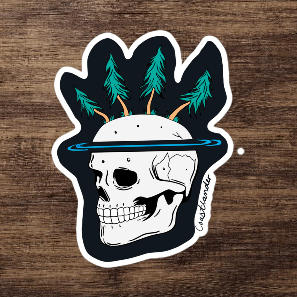 Skull Tree Design - Sticker