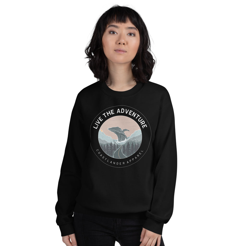 Live The Adventure Whale - Unisex Sweatshirt
