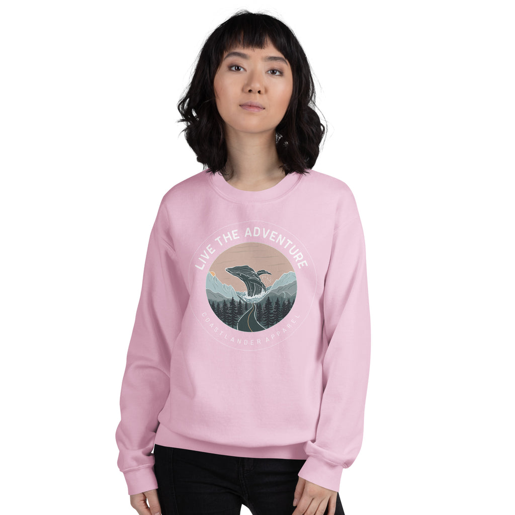 Live The Adventure Whale - Unisex Sweatshirt