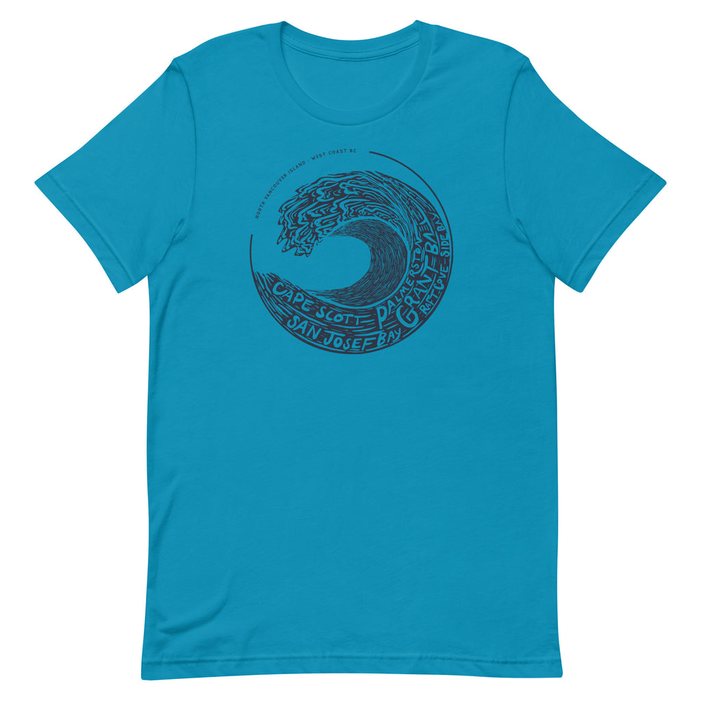 West Coast Wave - North Vancouver Island - Unisex t-shirt