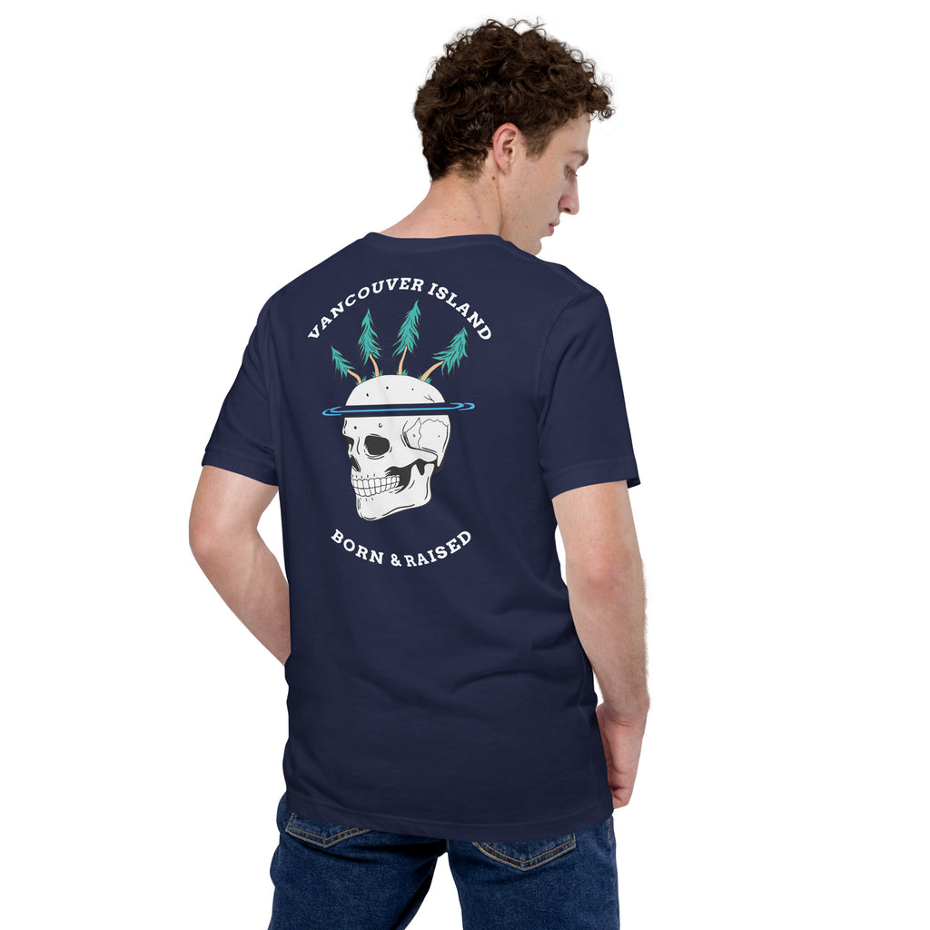 Vancouver Island Born & Raised Skeleton - Unisex t-shirt