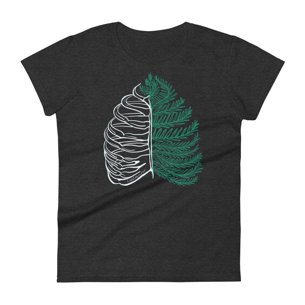 Rib Cage - Fern - Plant - Women's short sleeve t-shirt