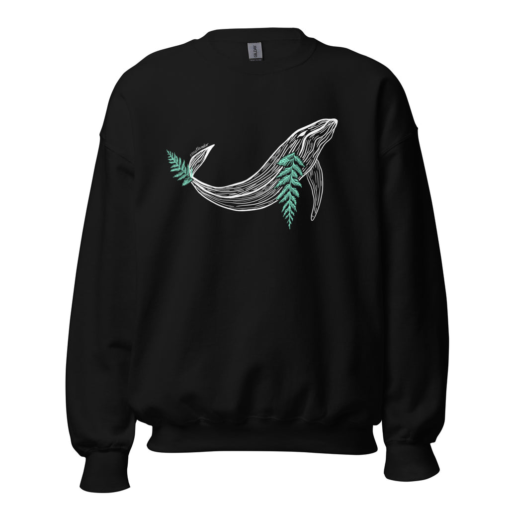 Whale & Ceder Branch Design - Unisex Sweatshirt