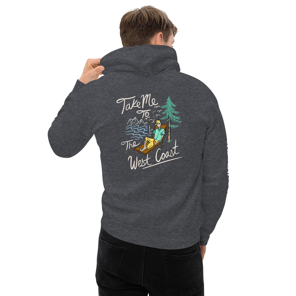 Take Me To The West Coast - Skeleton-  Unisex Hoodie