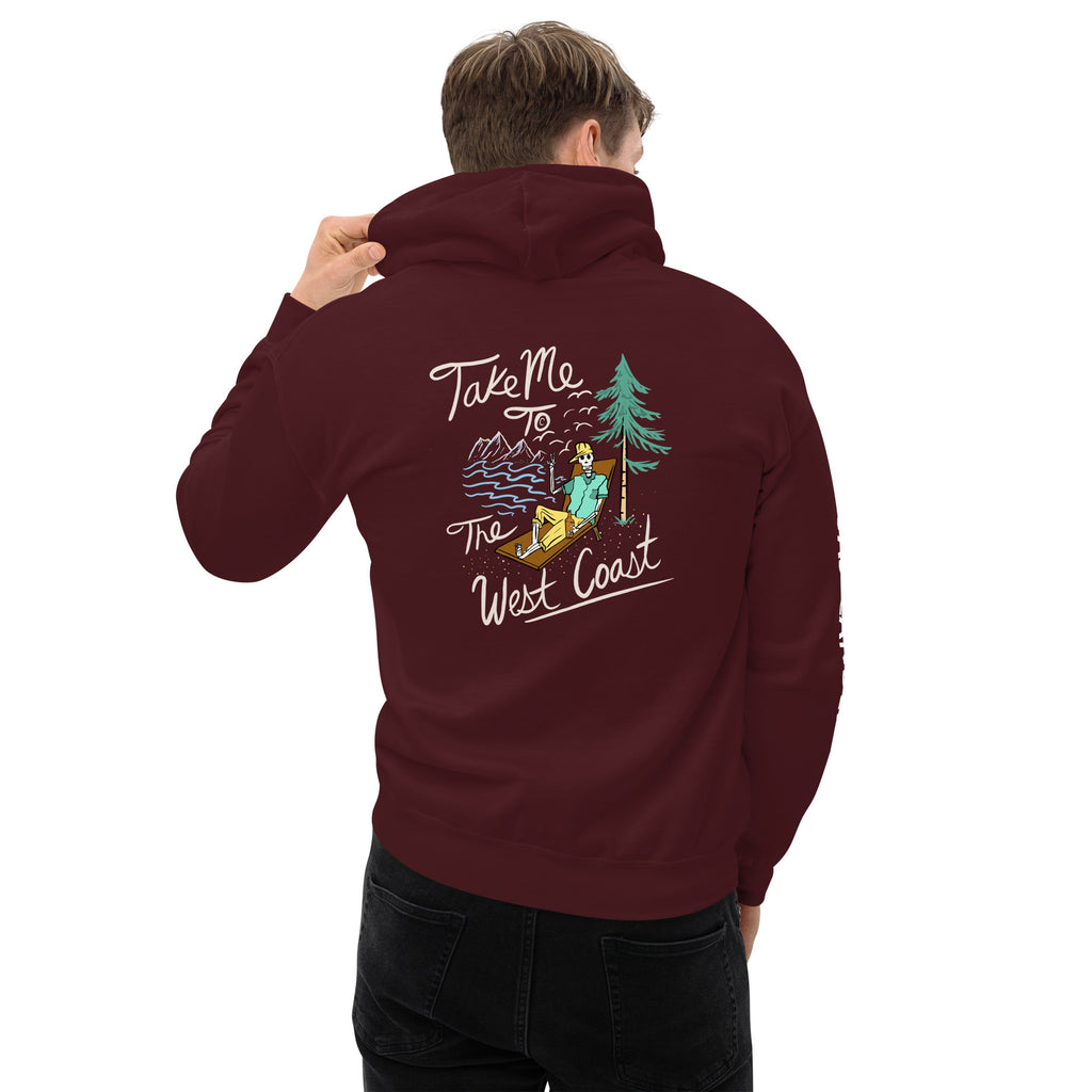 Take Me To The West Coast - Skeleton-  Unisex Hoodie