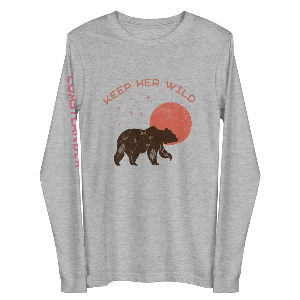 Keep Her Wild Bear - Unisex Long Sleeve Tee