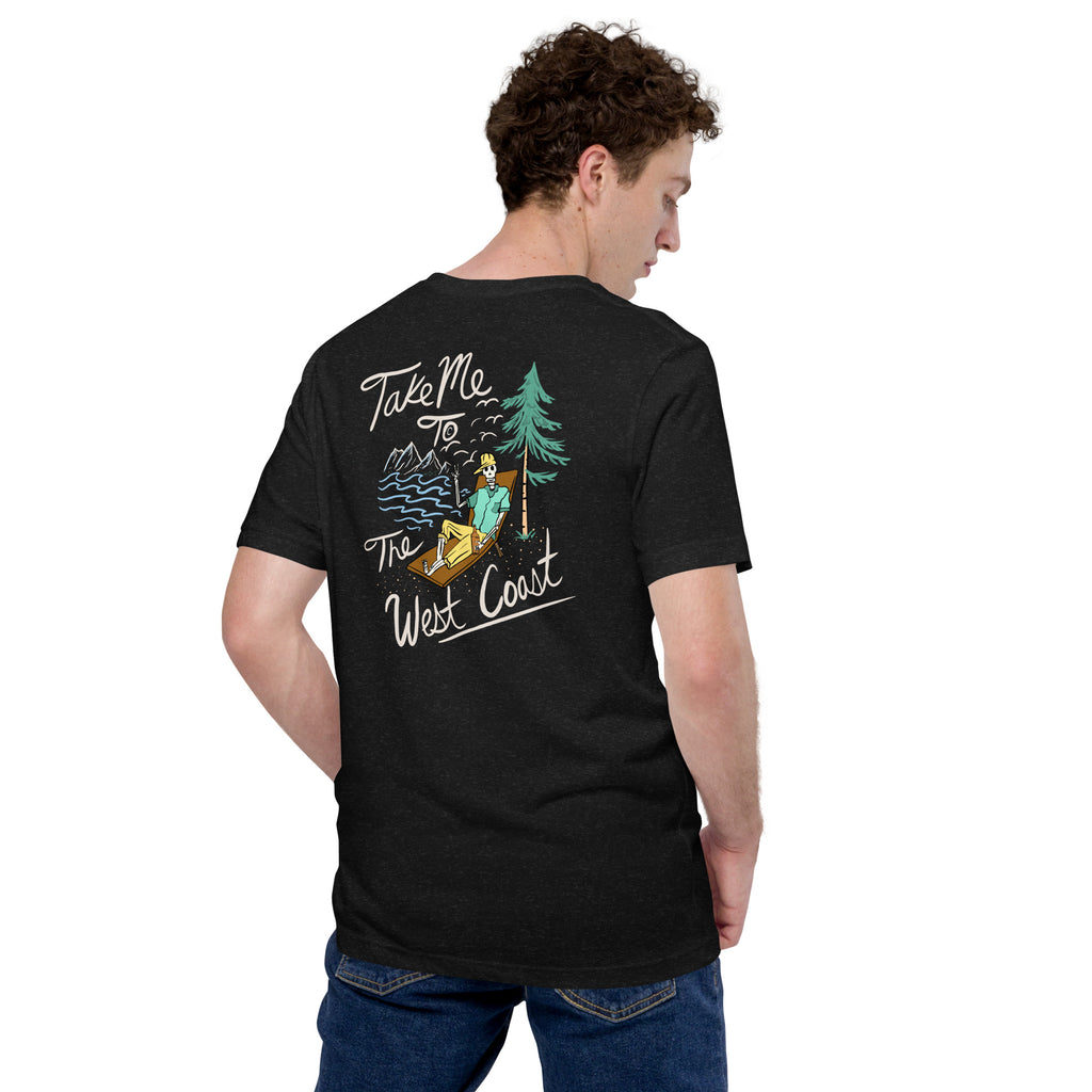 Take Me To The West Coast - Skeleton - Unisex t-shirt