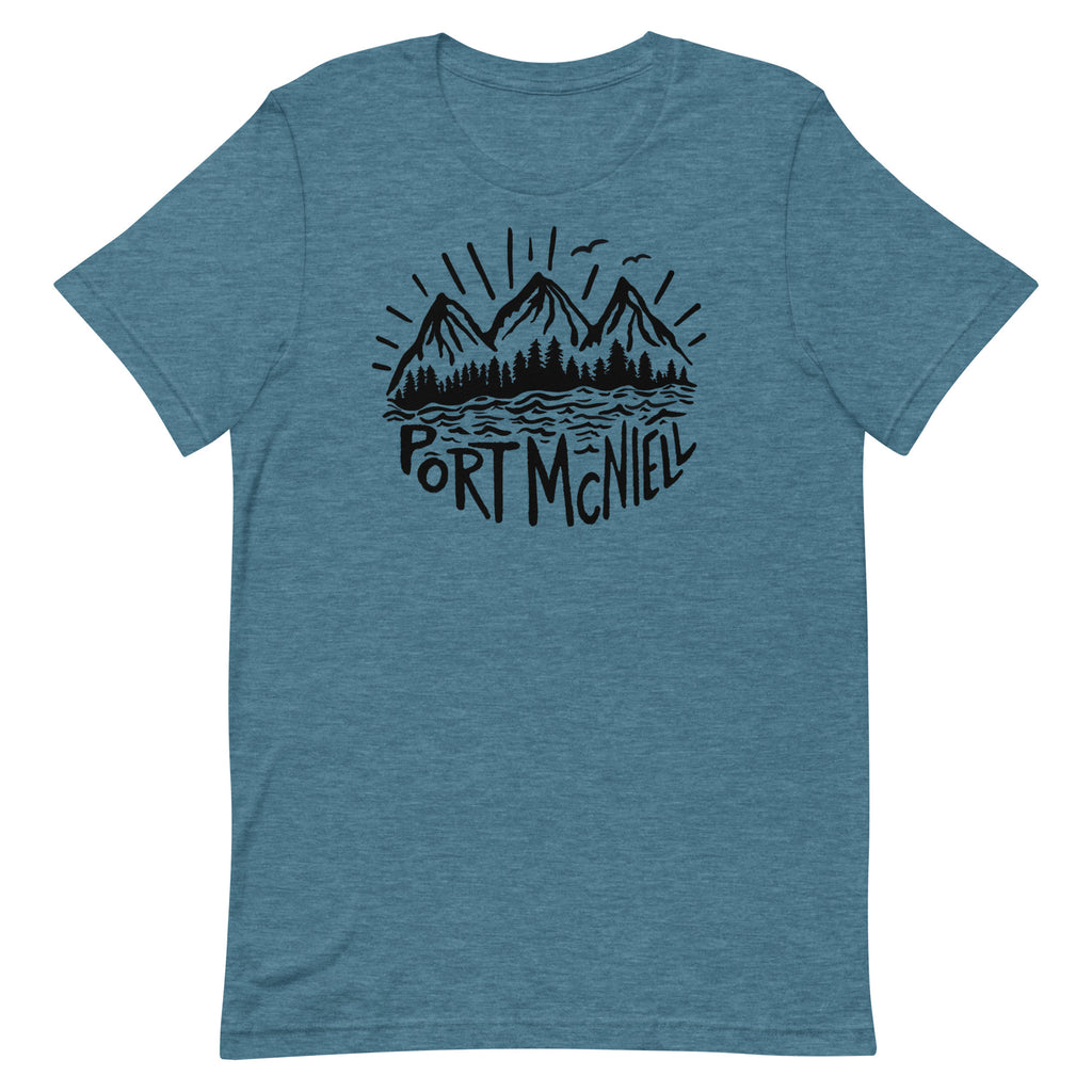 Port McNeill - Scenery Design - Black - Unisex t-shirt