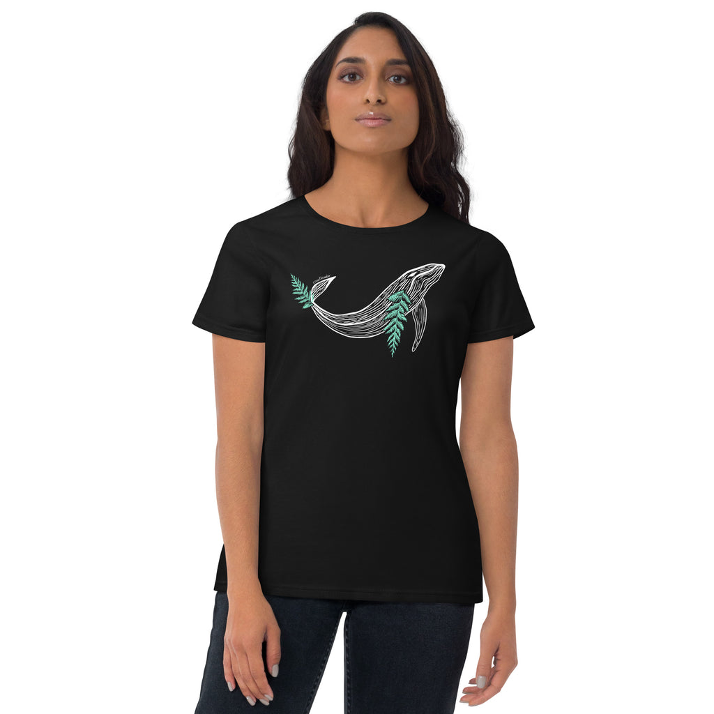 Whale & Ceder Branch Design - Women's short sleeve t-shirt